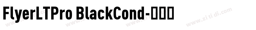 FlyerLTPro BlackCond字体转换 FlyerLTPro BlackCond字体转换